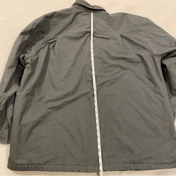 Wolverine Men’s Gray Heavy Fleece Lined Work Jacket Size XL Button Up - Picture 9 of 10